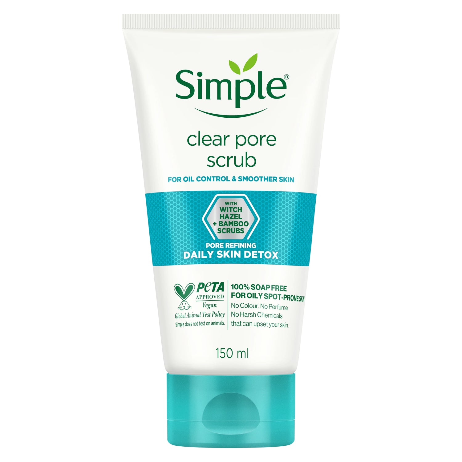 Simple Daily Skin Detox Pore Polishing Face Scrub - 150ml