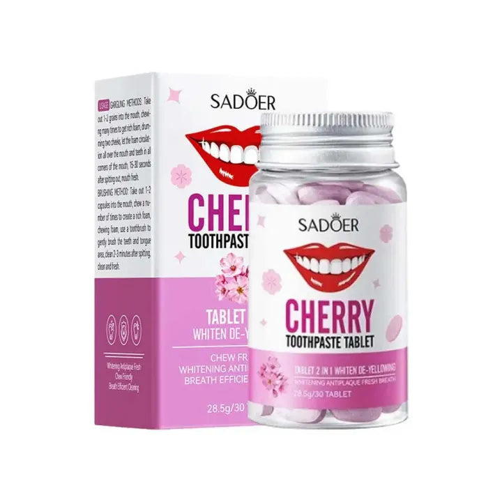 Sadoer 2 in 1 Solid Toothpaste Tablets 28.5g