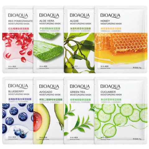Pack Of 50 Pcs Random Moisturizing , Glowing , Anti Aging Deep Repair Sheet Masks 1x50
