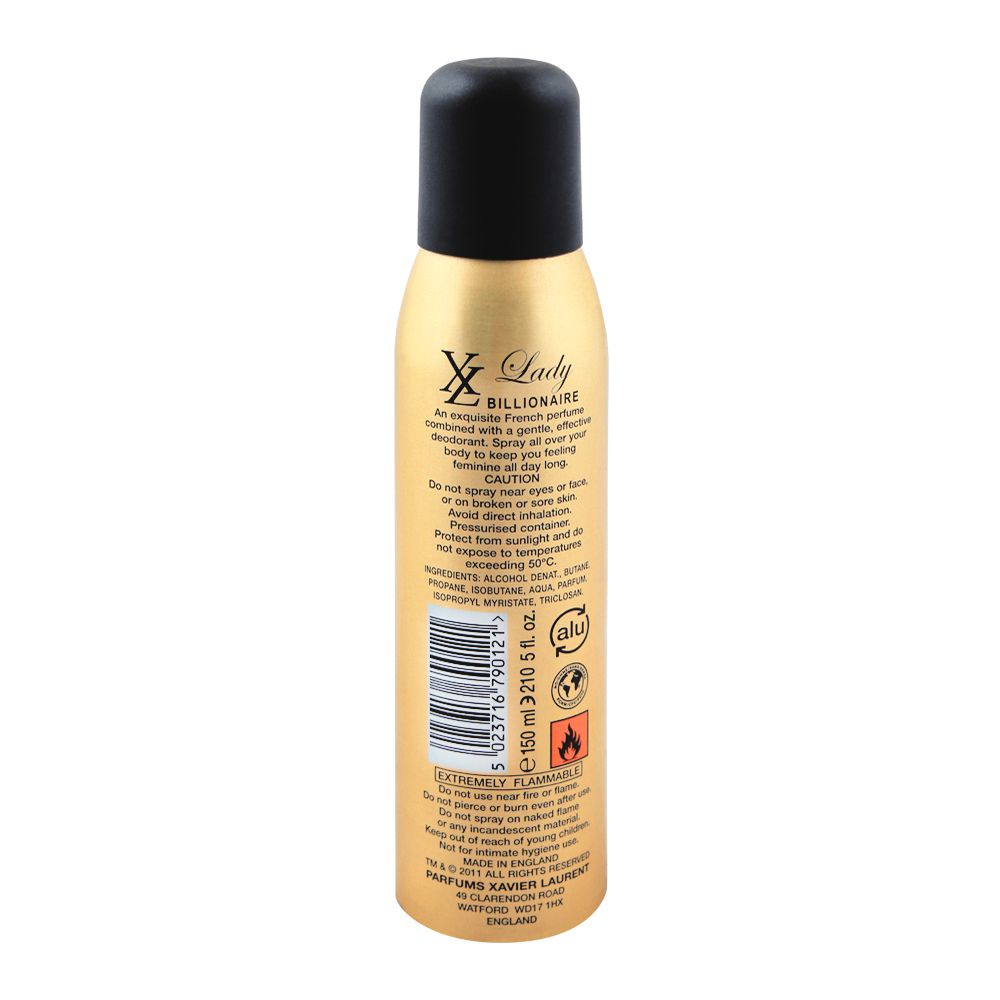 Xavier Laurent Lady Billionaire Body Spray – 150ml