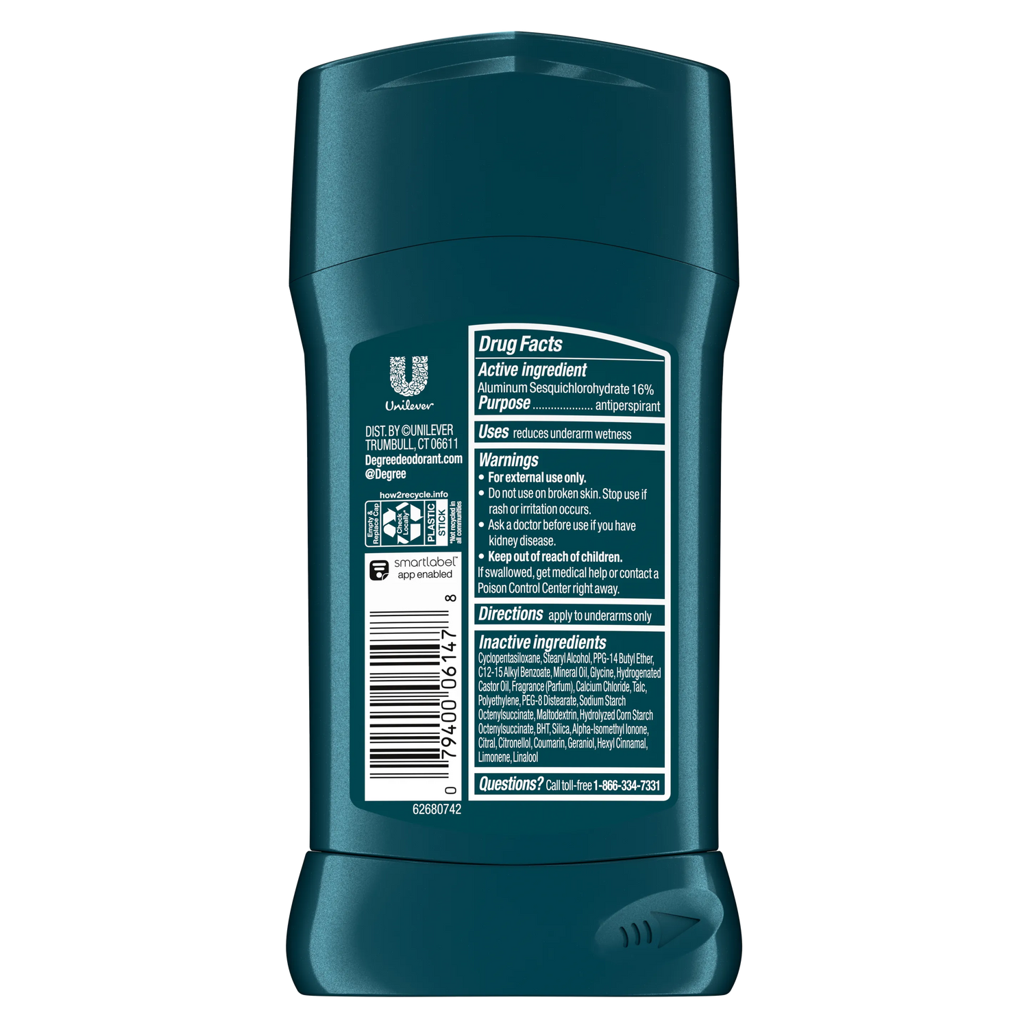 Degree Adventure Antiperspirant Deodorant Stick - 76g