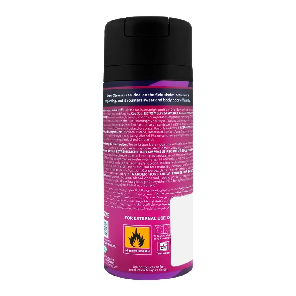 Krone Xtreme Spell Body Spray, For Men - 150ml