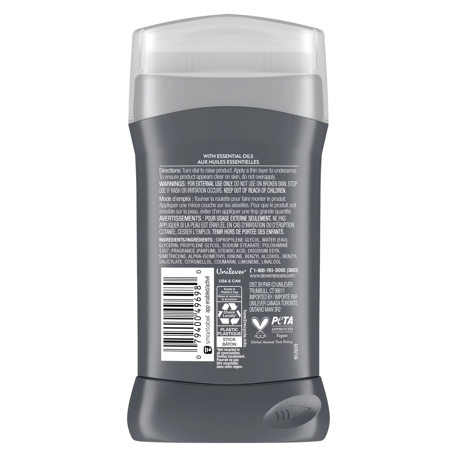 Dove Men+Care Midnight Classico Deodorant Stick - 85g