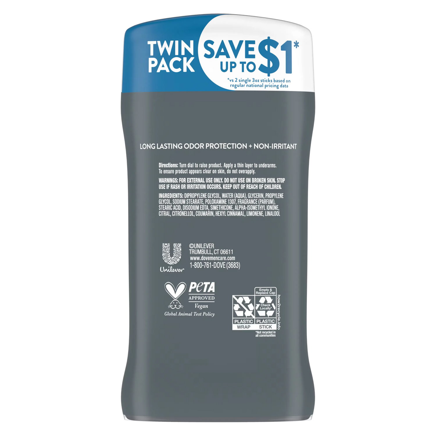 Dove Men+Care Clean Comfort Deodorant Stick - 85g