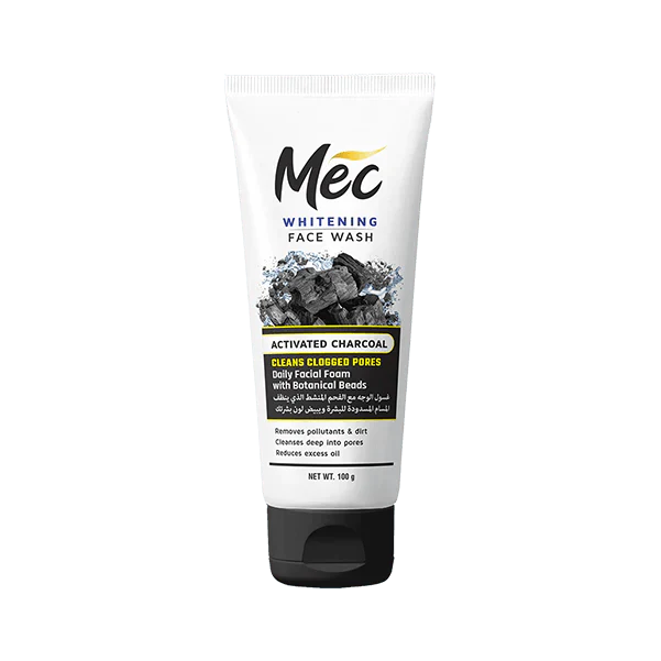 Mec Whitening Activated Charcoal Face Wash 100ML