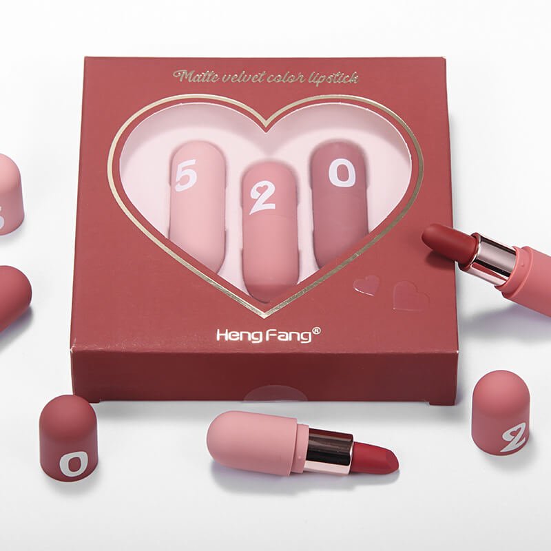 HengFang Velvet Matte Long Lasting Lipstick Set