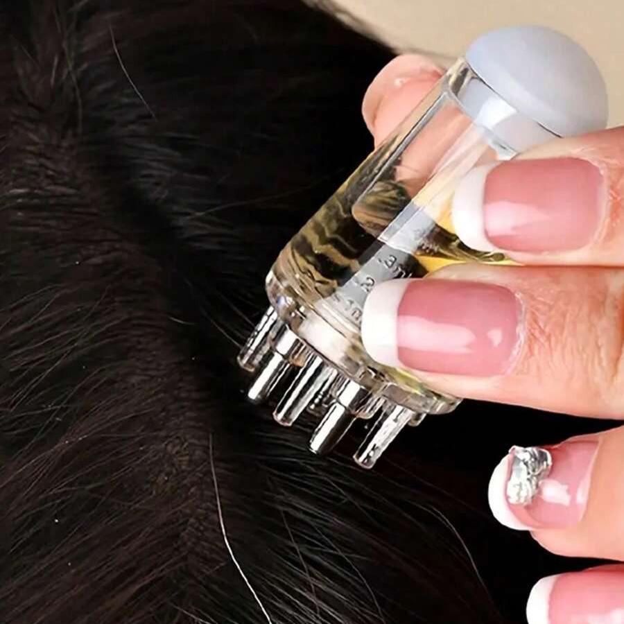 Scalp Oil Applicator Comb Bottle