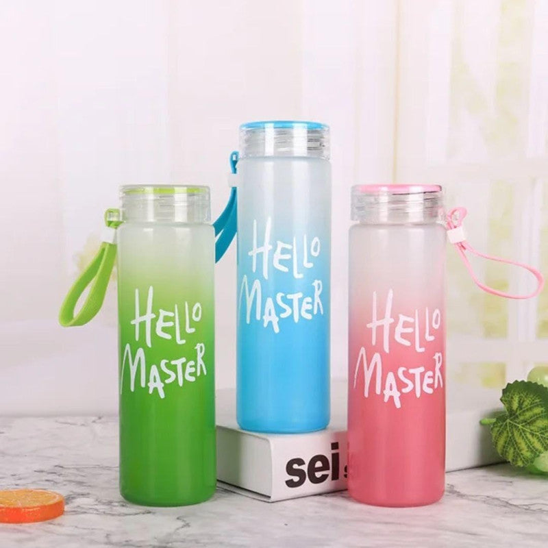 Hello Master Glass Water Bottle - 450ml