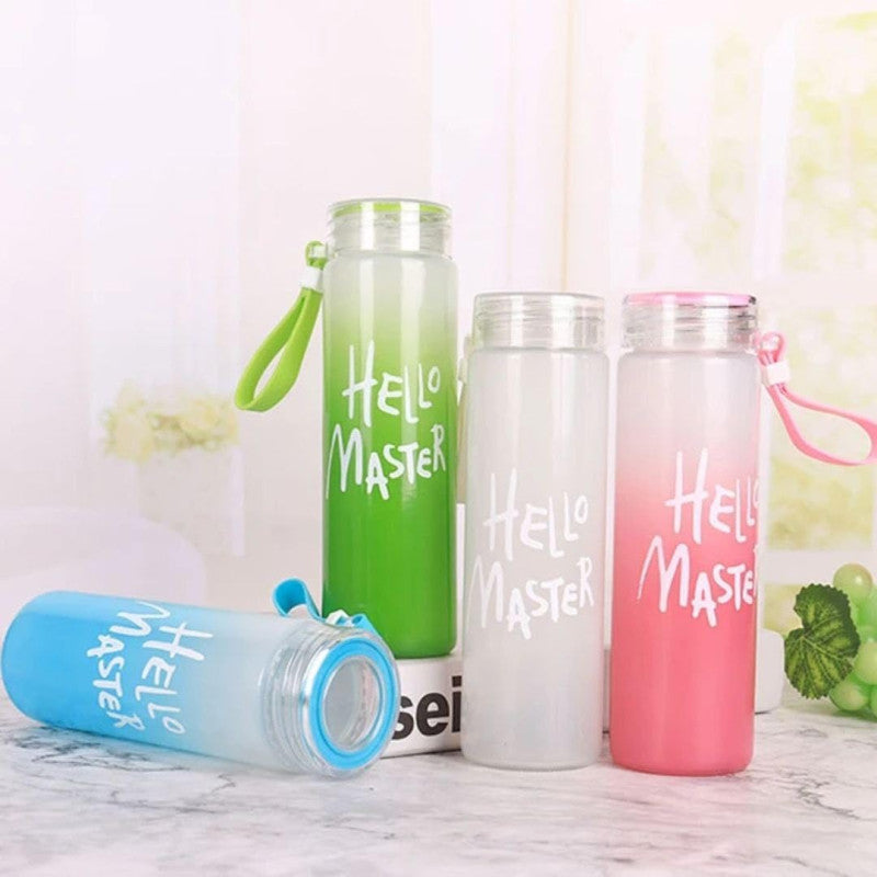 Hello Master Glass Water Bottle - 450ml