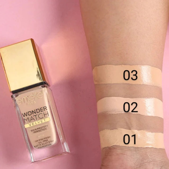 Emelie Wonder Match Velvet Skin Protect Perfection – 35ml
