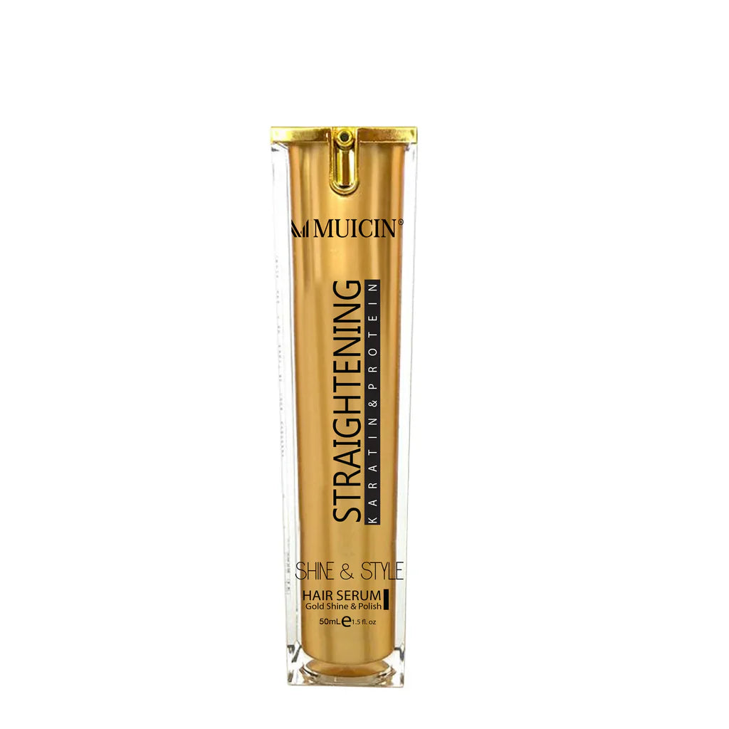 Muicin Gold Shine Style Hair Straightening Serum - 50ml