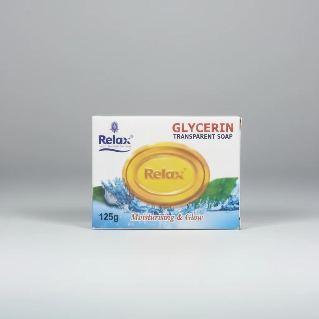 Relax Glycerin Transparent Soap Moisturizing  & Glow - 125g