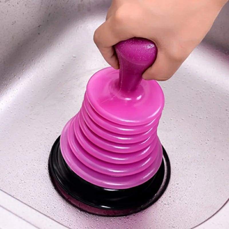Sink Cleaner Flange Plunger Kitchen Clog Remover