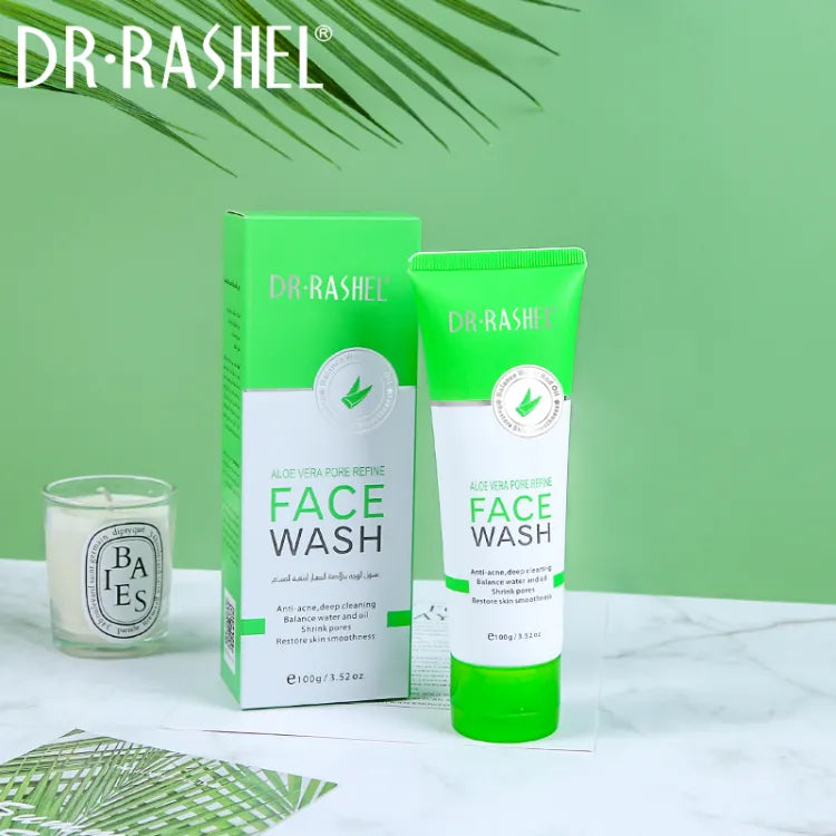 Dr.Rashel Aloe Vera Anti acne Deep Cleaning Pore Refine Face Wash - 100g