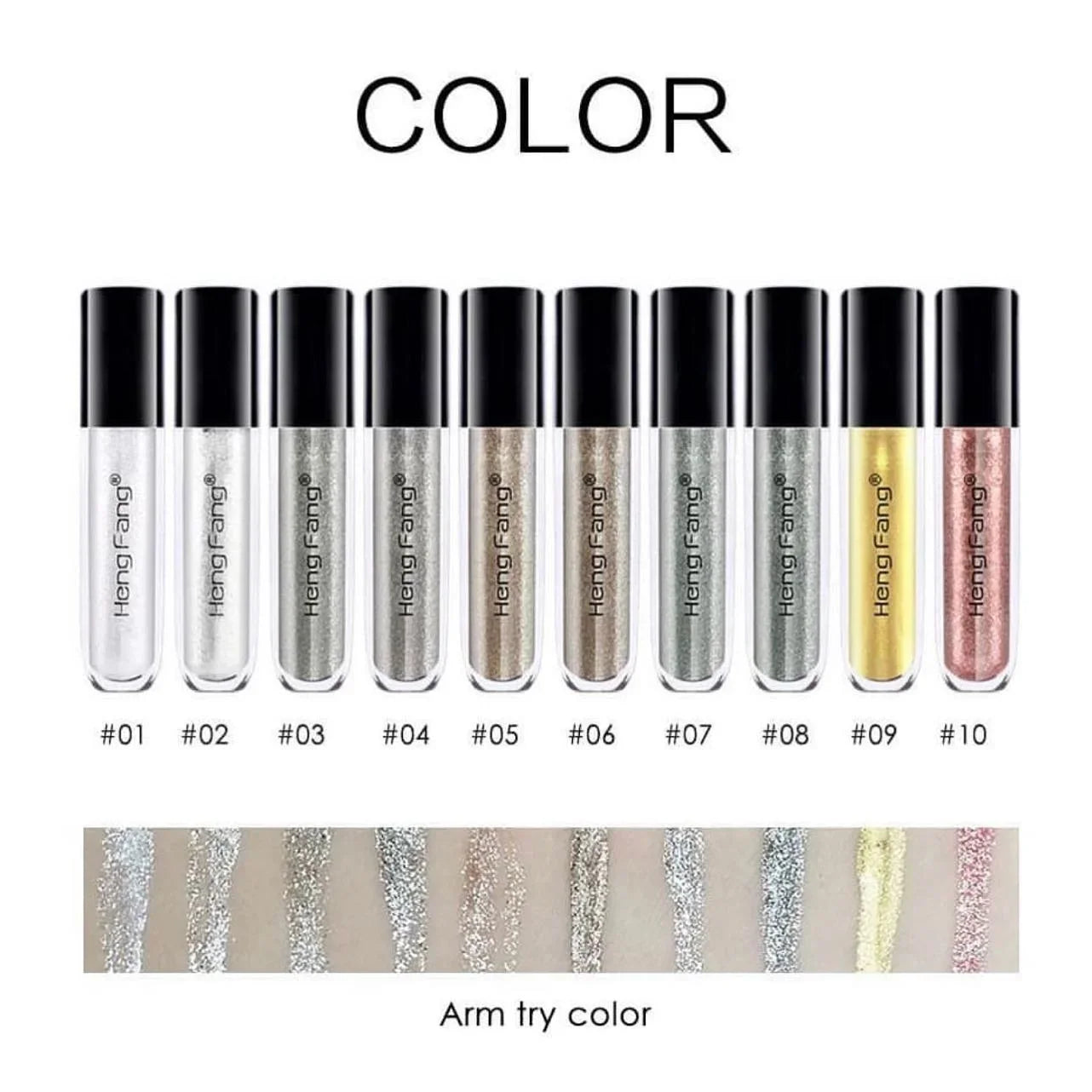 10 Pcs Heng Fang Gliter Liner