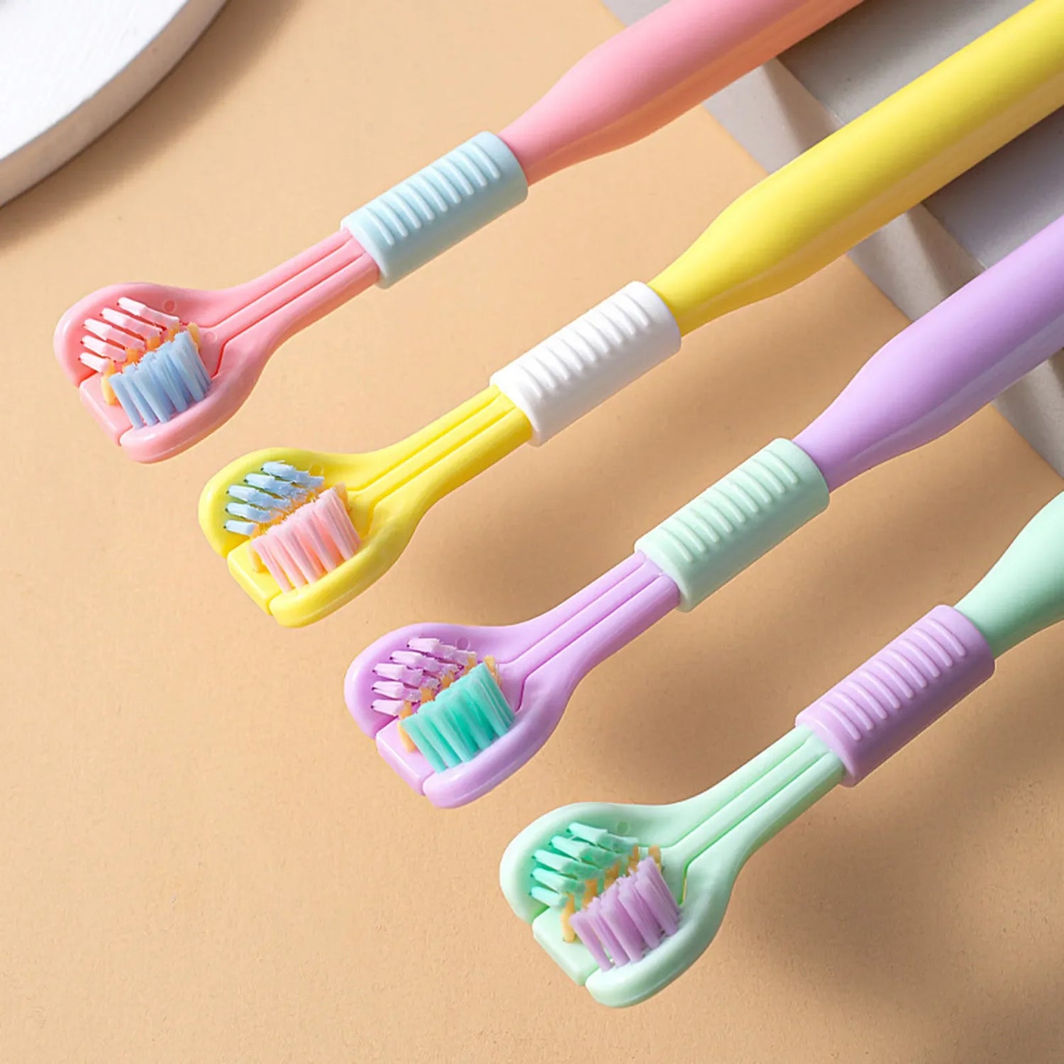 Soft Bristle 3 Sided Toothbrush