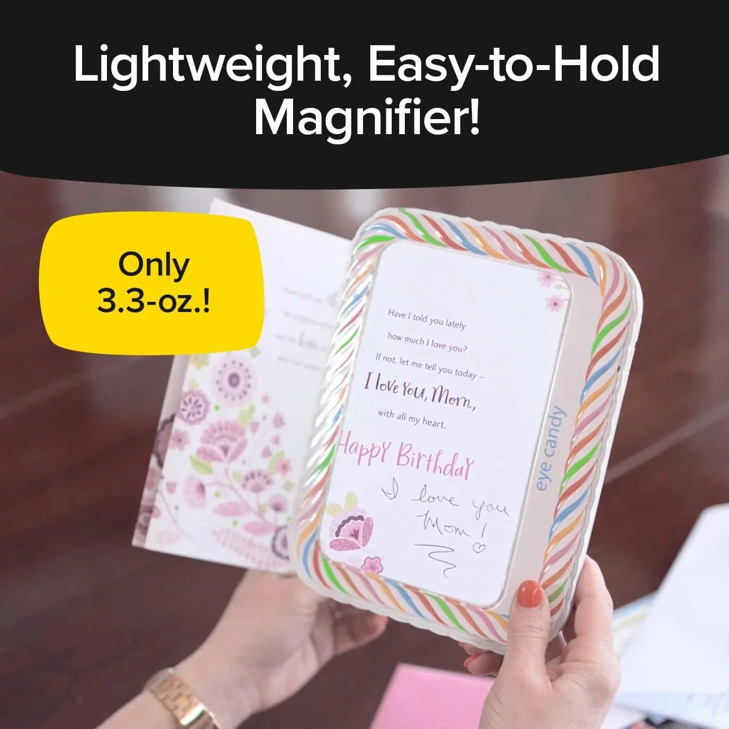 Eye Candy AS-SEEN-ON-TV Full Page Book Magnifier and Light to See Pages 3X Bigger