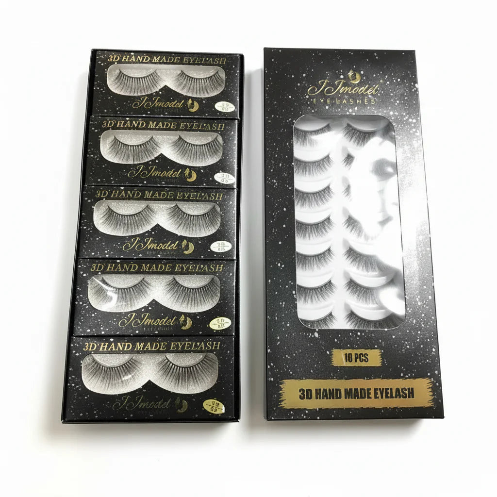 10 Pcs JJ Model 3D Hand Made EyeLashes