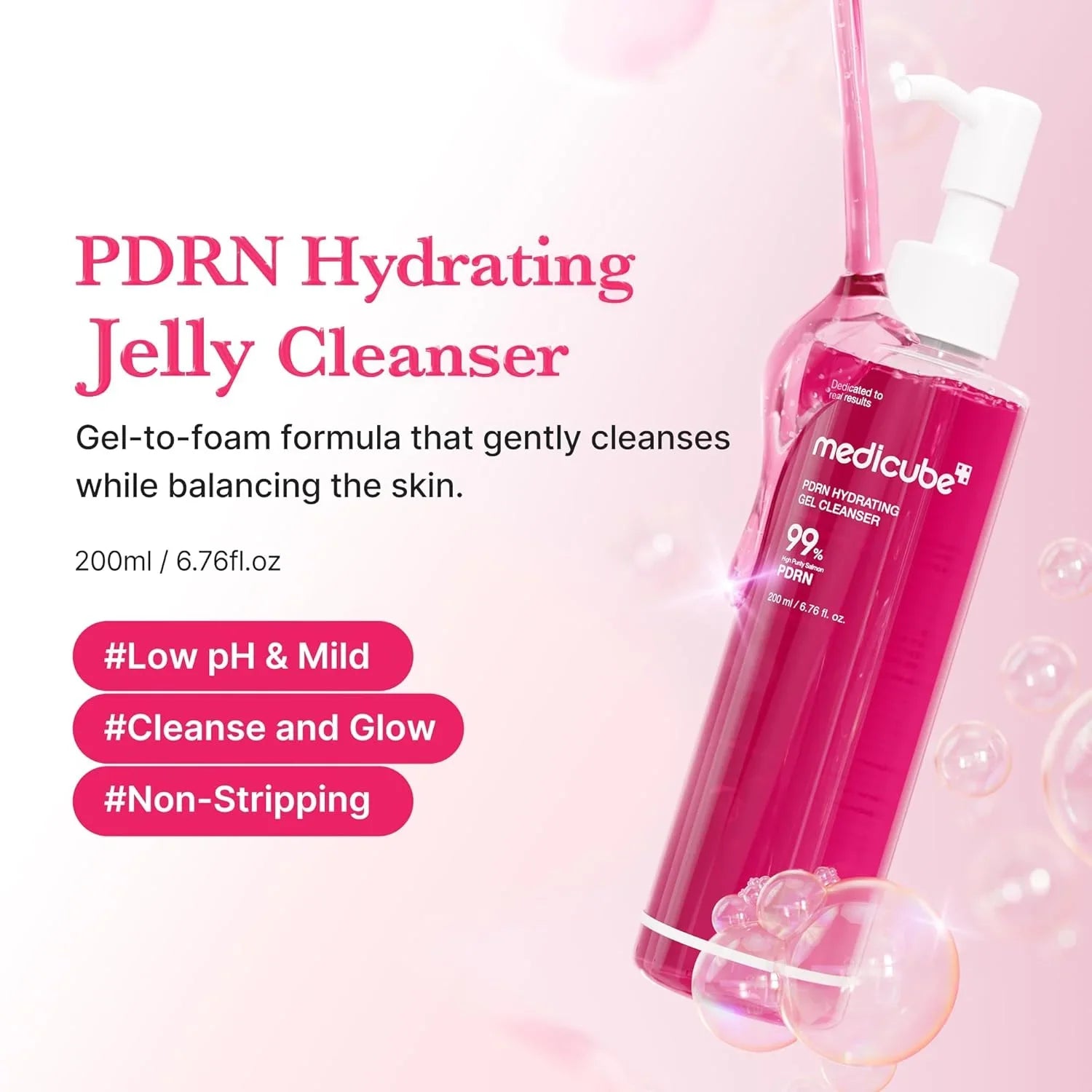 Medicube PDRN PDRN Jelly to Foam Cleanser  - 200ml
