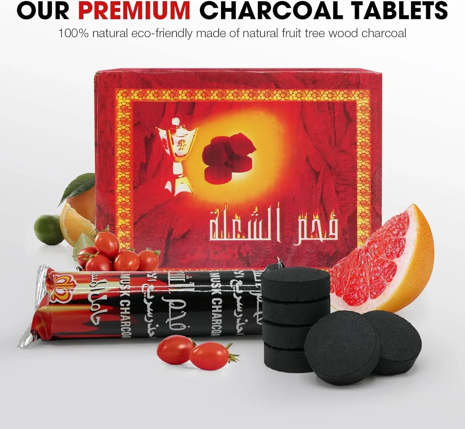 Torch Fast Burning Incense Charcoal Cube Roll for Aromatherapy - 10 Pcs in Box