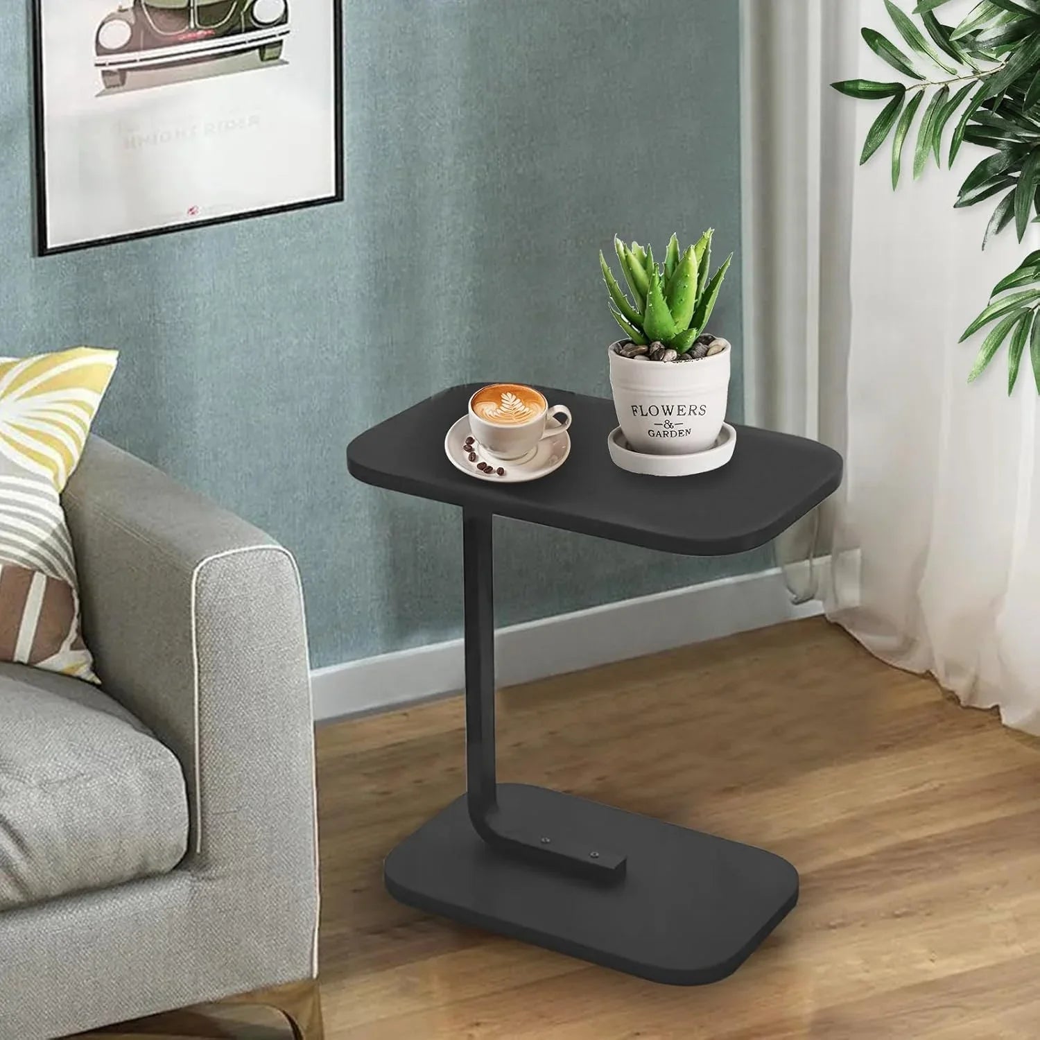 Small Oval Sofa Side Table