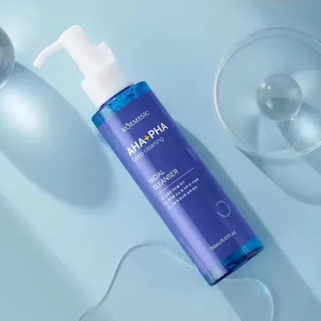 KORMESIC Deep Cleansing Hydrating Face Wash AHA+PHA Facial Cleanser - 150ml