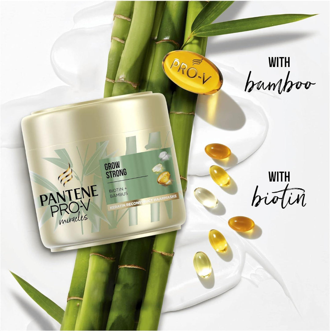 Pantene Strong & Long Biotin + Bamboo Keratin Reconstruct Mask 1 Unit - 300ml