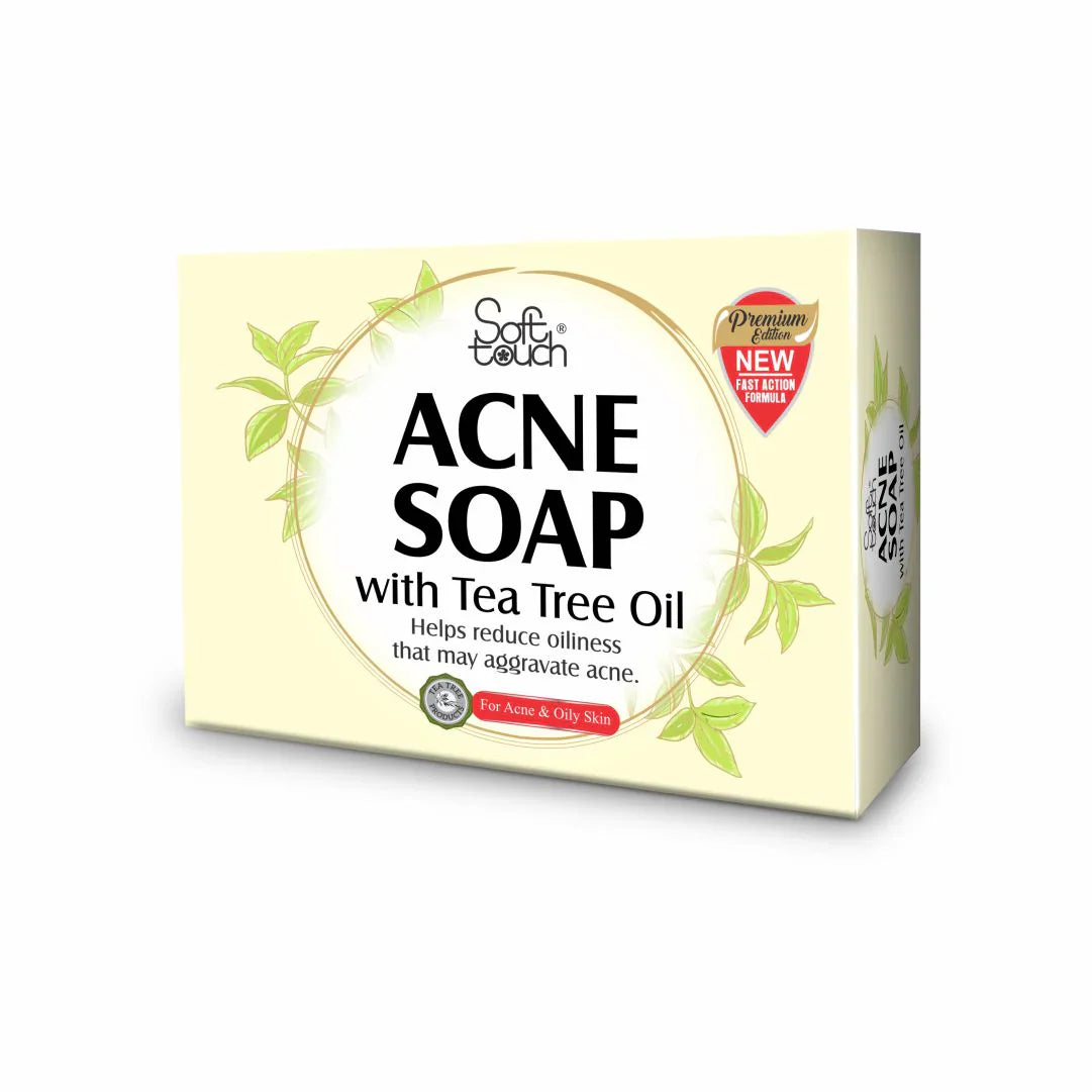 Soft Touch Acne Soap With Active Tea Tree Oil - 115gm