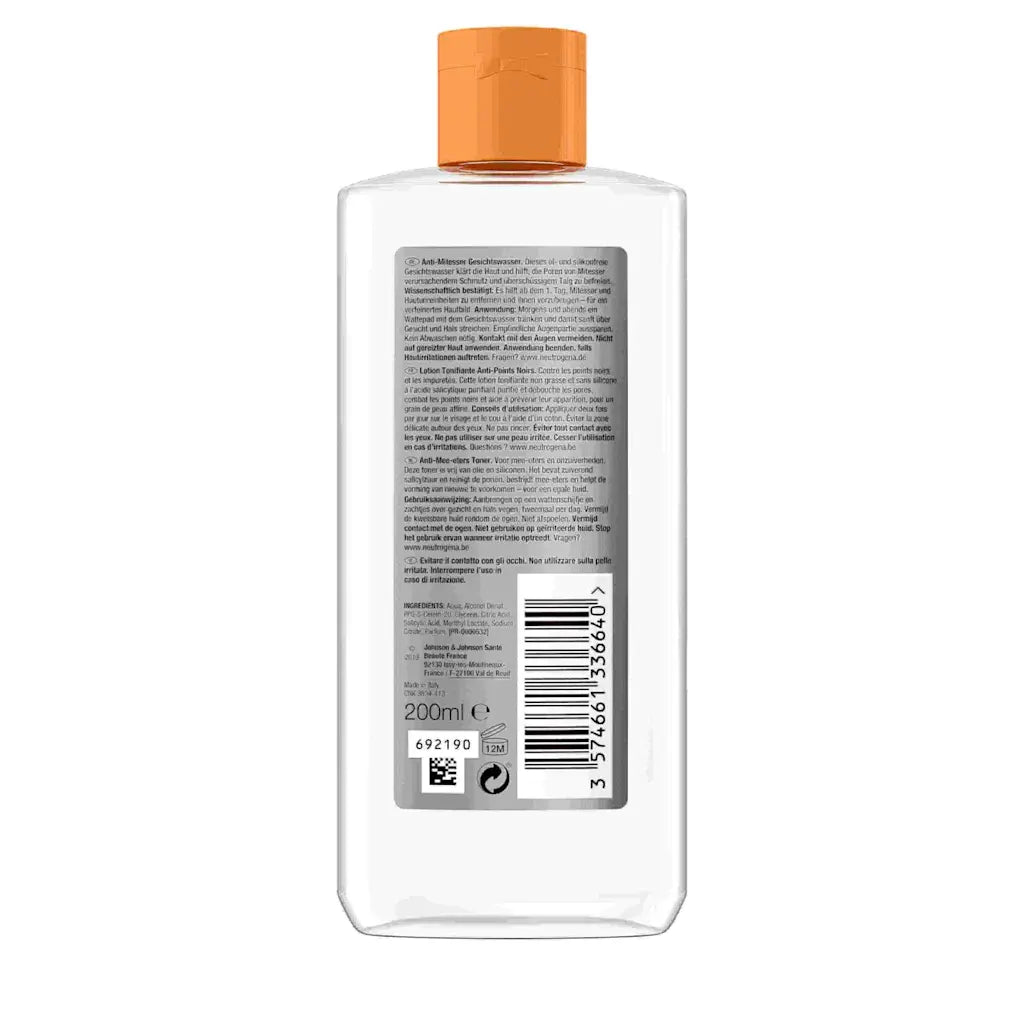 Neutrogena Anti-Blackhead Facial Toner - 200ml