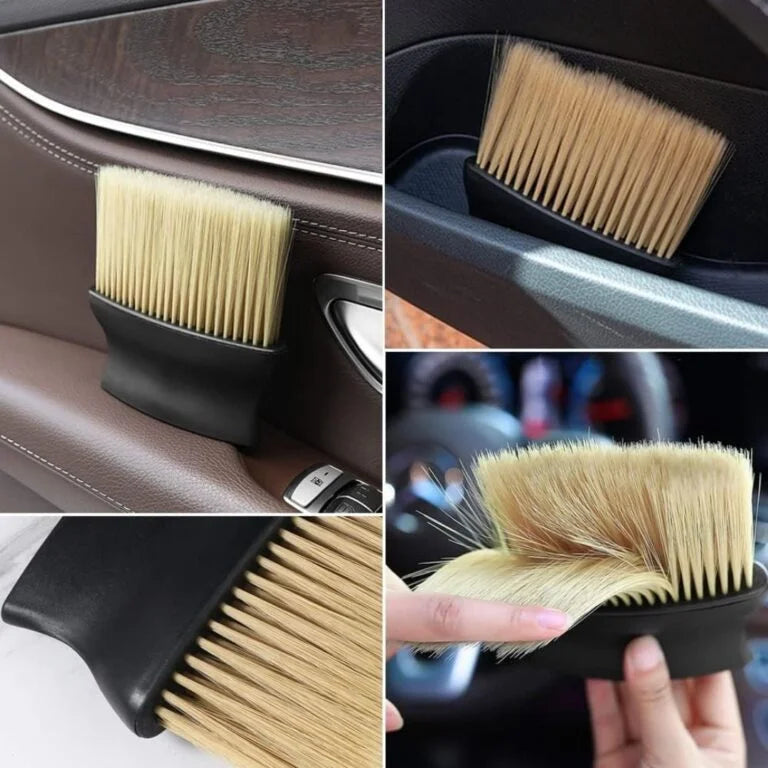 Wet & Dry Bristles Car Interior Dust Cleaning Brush