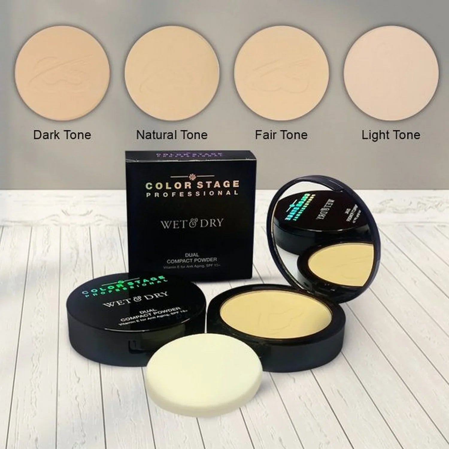 Color Stage Professional Wet & Dry Dual Compact Powder