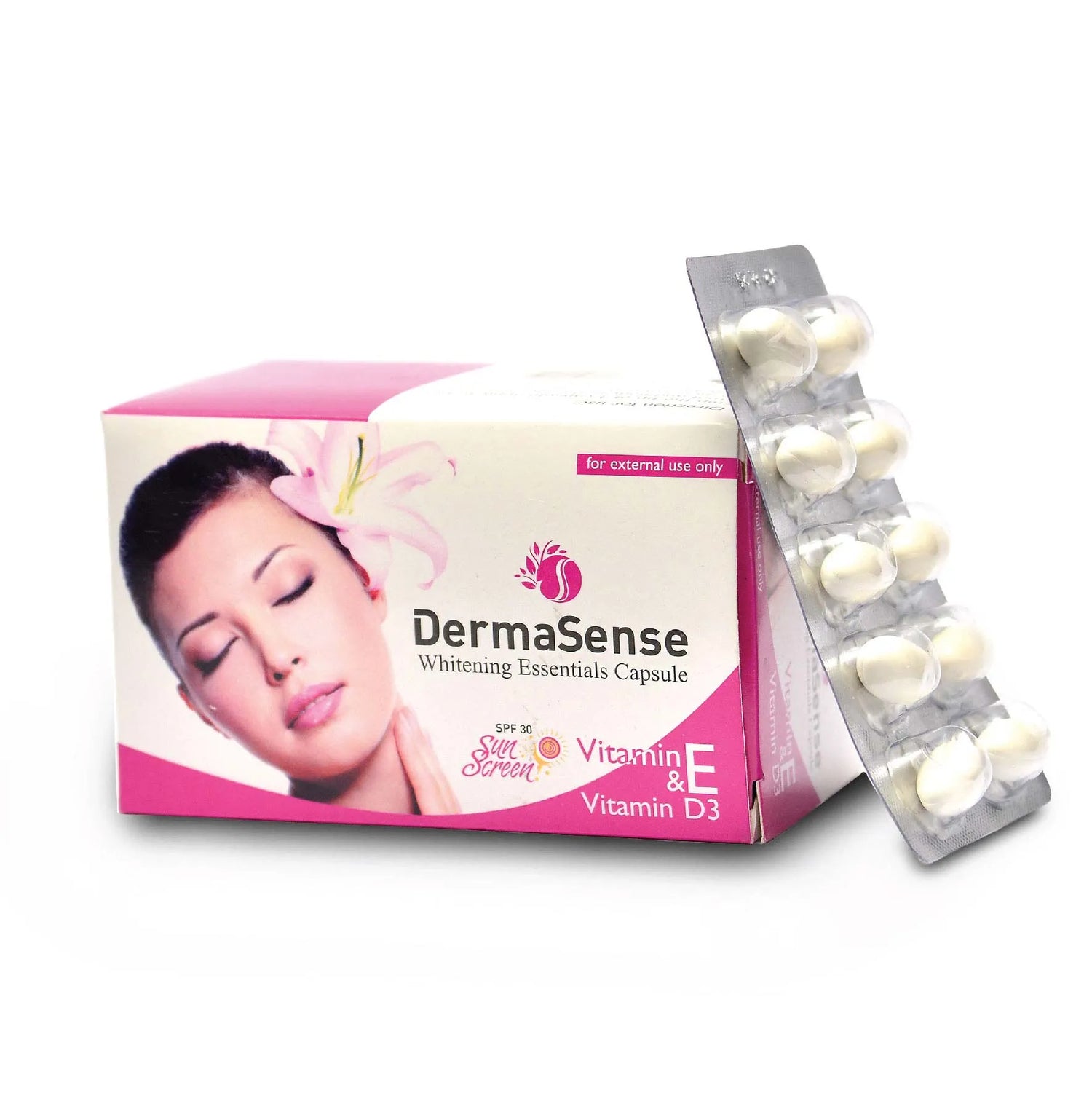DermaSense Whitening Essential Capsule 10 × 6 Card DS-046