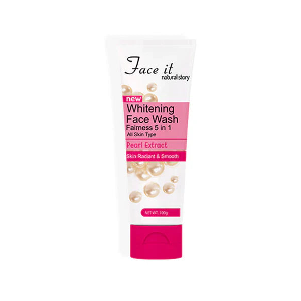 Face It New Whitening Face Wash Fairness 5 in 1 (All Skin Type) 100g