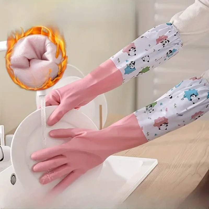 Latex Rubber Dish Washing Gloves