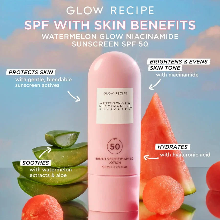 Glow Recipe Watermelon Glow Niacinamide Sunscreen SPF 50 50ml