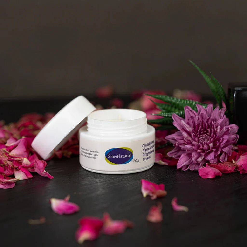 Glow Natural Glutathione Alpha-Arbutin Skin Brightening Cream - 50g
