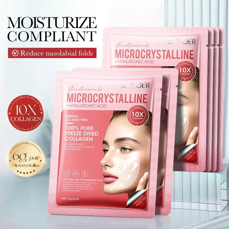 SADOER Hyaluronic Acid Smooth Microcrystalline Cheek Smile Line Patches