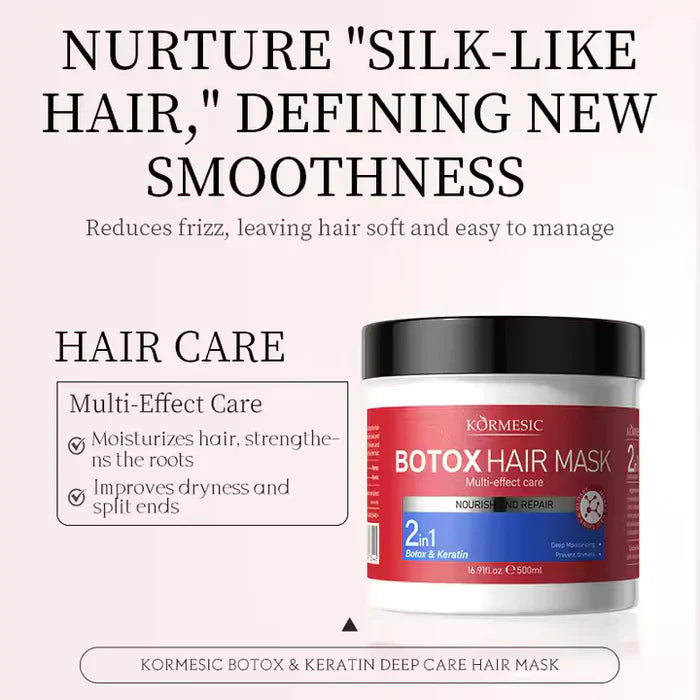 KORMESIC Natural 2 in 1 Botox Keratin Hair Mask - 500ml