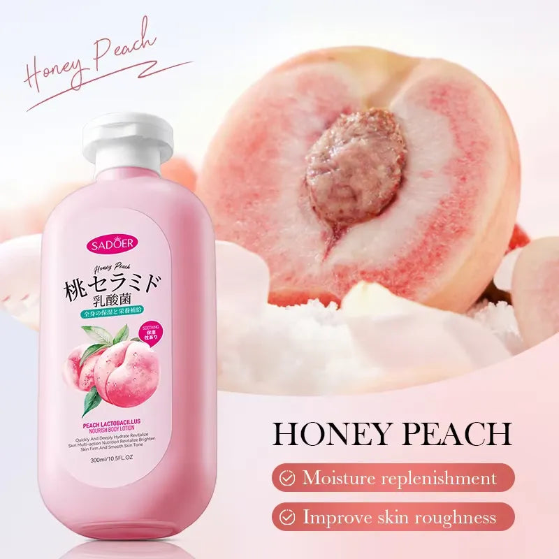 SADOER Organic Fruit Peach Body Lotion - 300ml