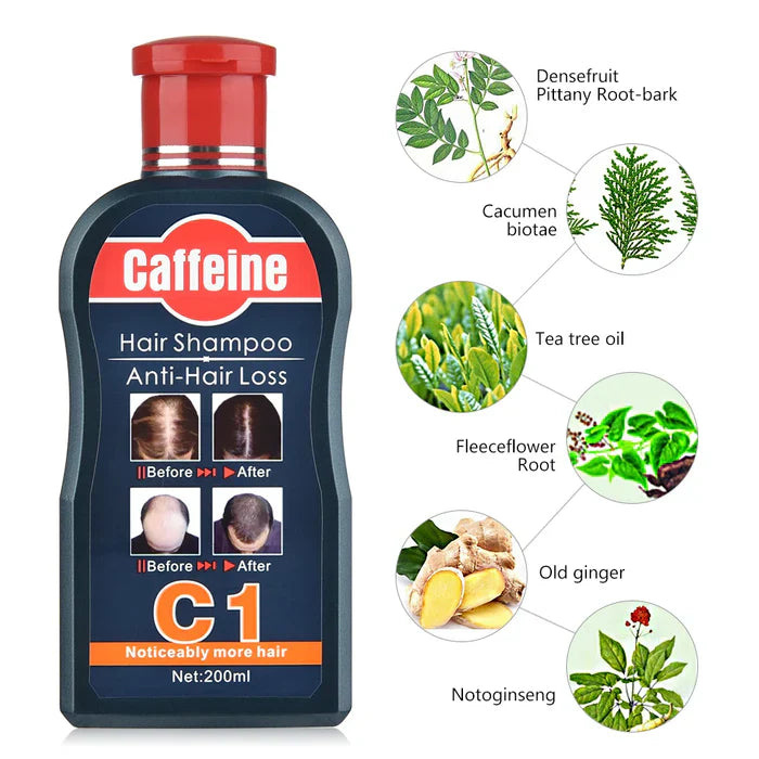 Pei Mei Caffeine Hair Shampoo Anti-Hair Loss - 200ml