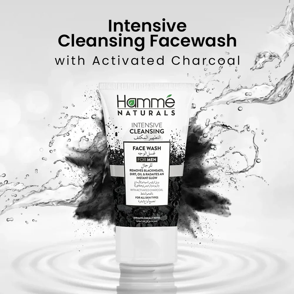 Hamme Natural Intensive Cleansing Face Wash For Men 100ml