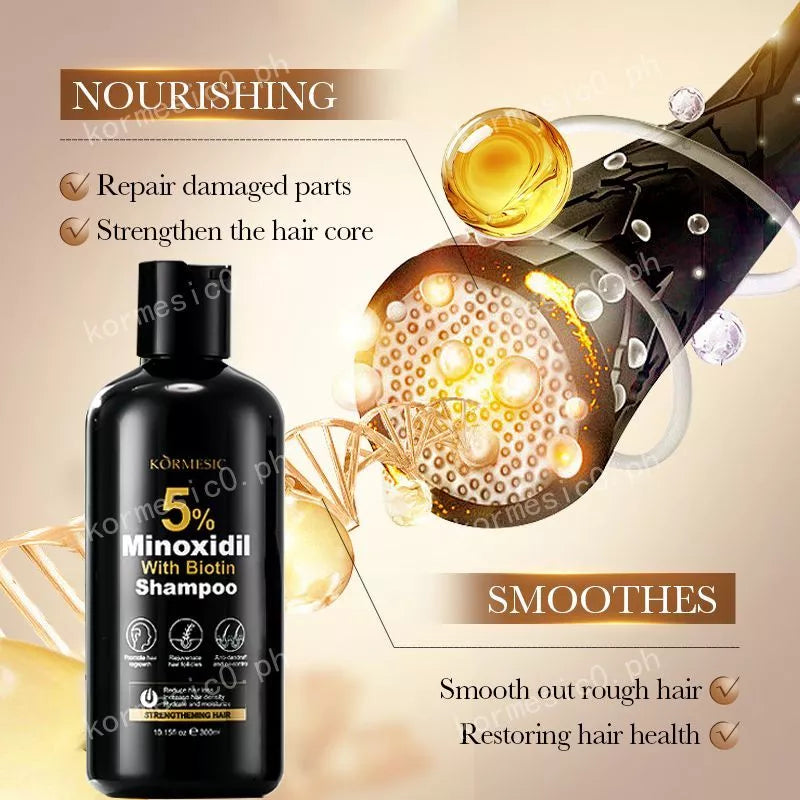 KORMESIC Minoxidil with Biotin Hair Grower Shampoo - 300ml