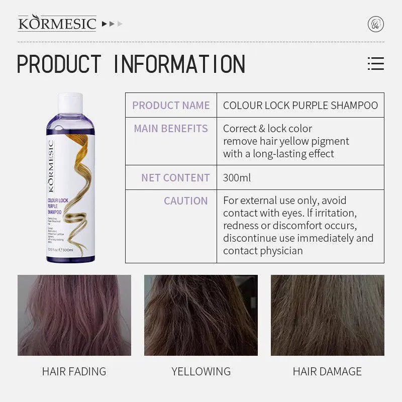 Kormesic Hair Color Correct & Lock Shampoo - 300ml