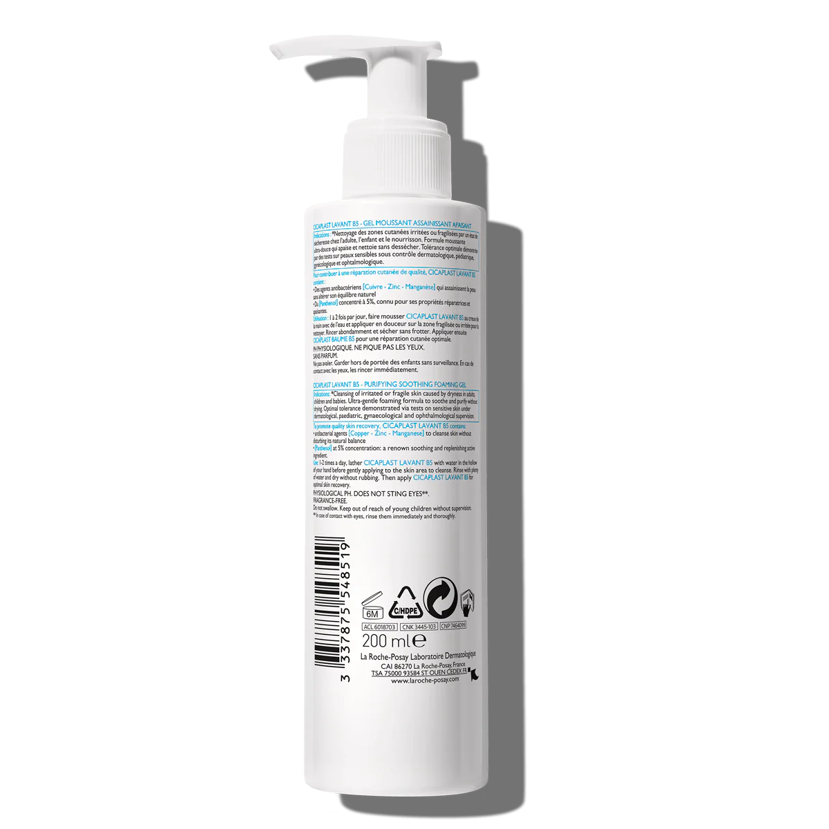 La Roche-Posay Cicaplast Lavant B5 Foaming Gel 200ml