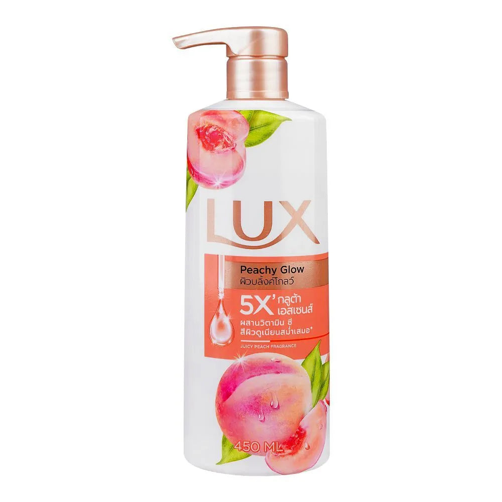 Lux Peachy Glow Juicy Peach Fragrance Body Wash - 450ml - Made of Thailand