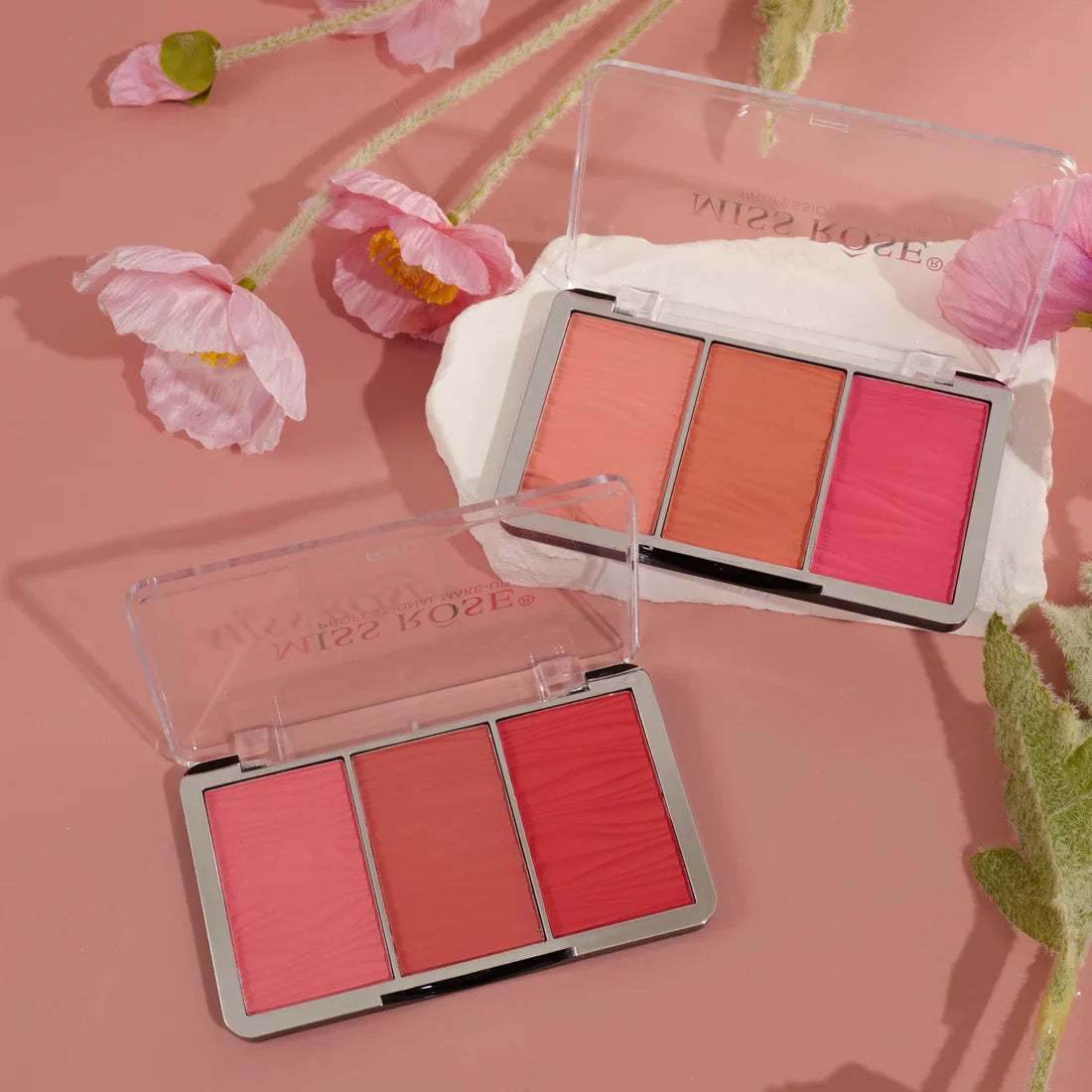 Miss Rose Triple Glow Blush Palette