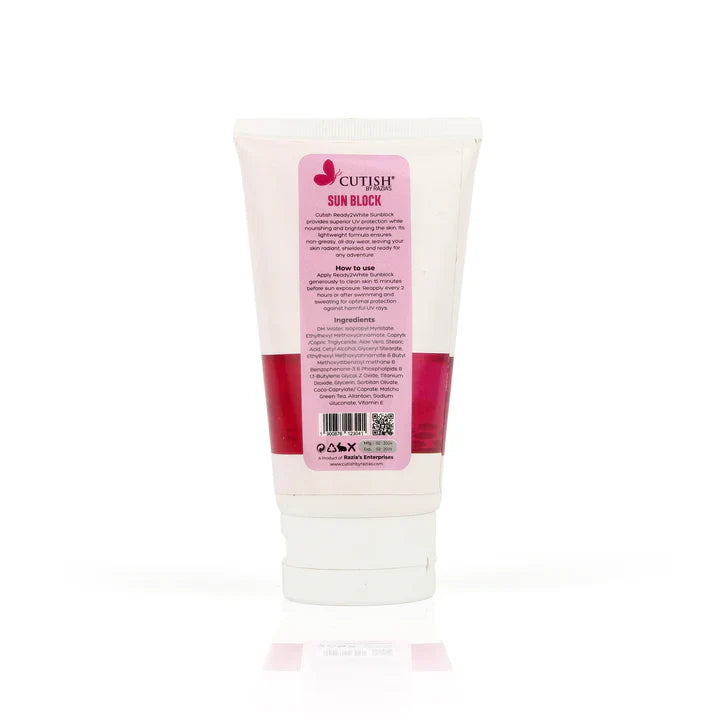 Cutish Ready To white Sunblock 120ml