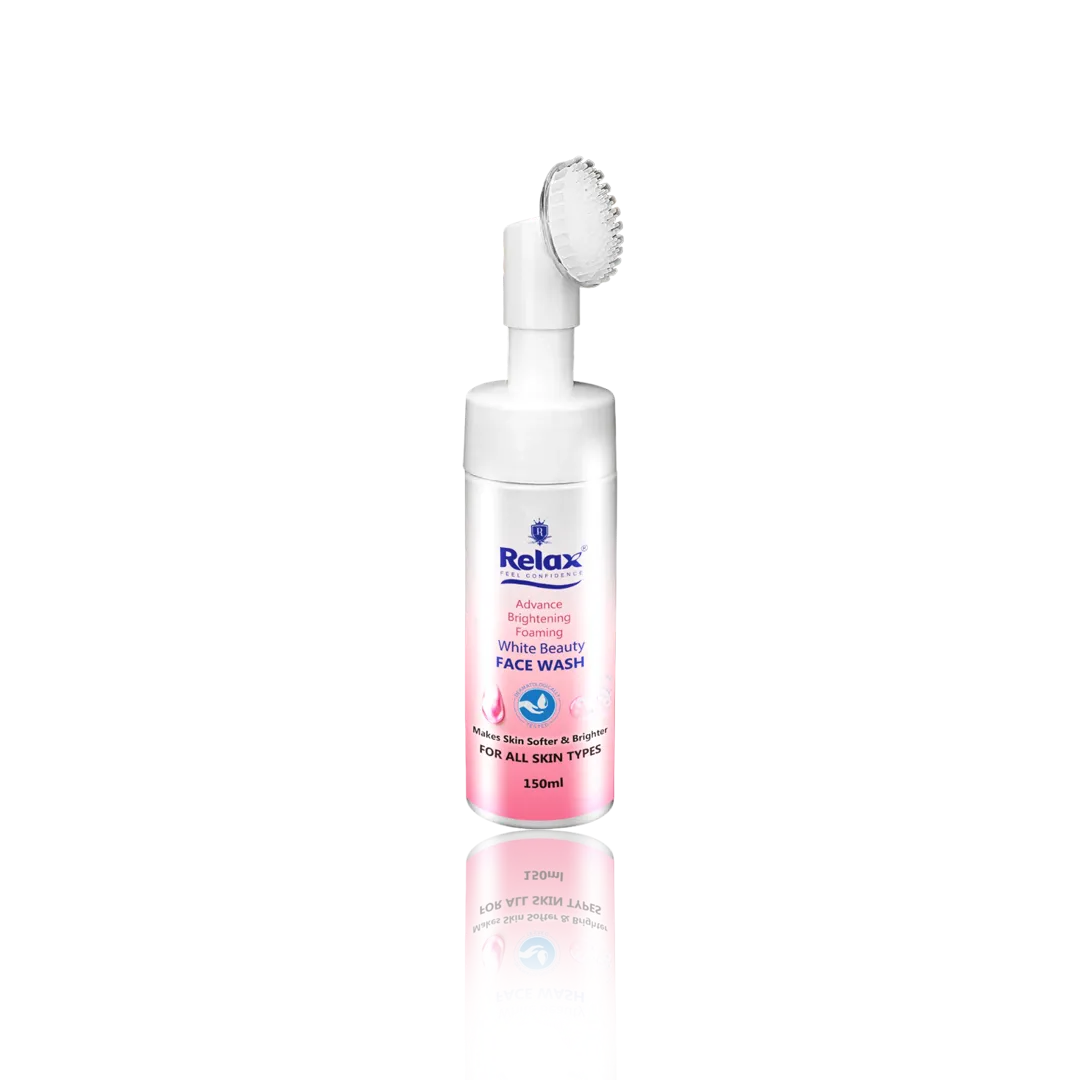 Relax Advance Brightening Foaming White Beauty Face Wash - 150ml