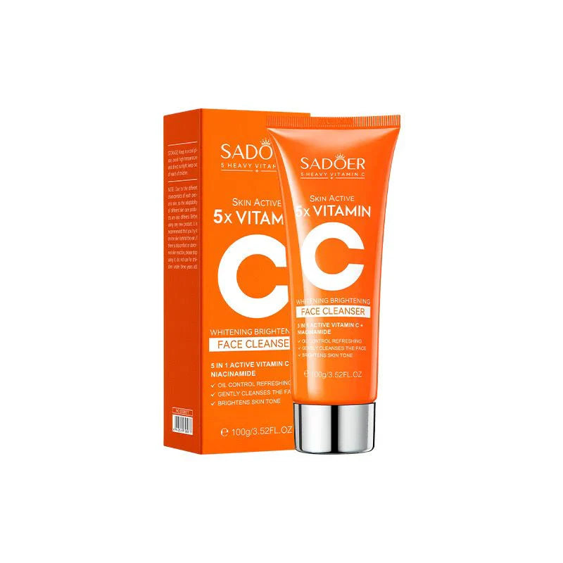 SADOER Skin Active 5x Vitamin C Whitening Brightening Face Cleanser - 100g