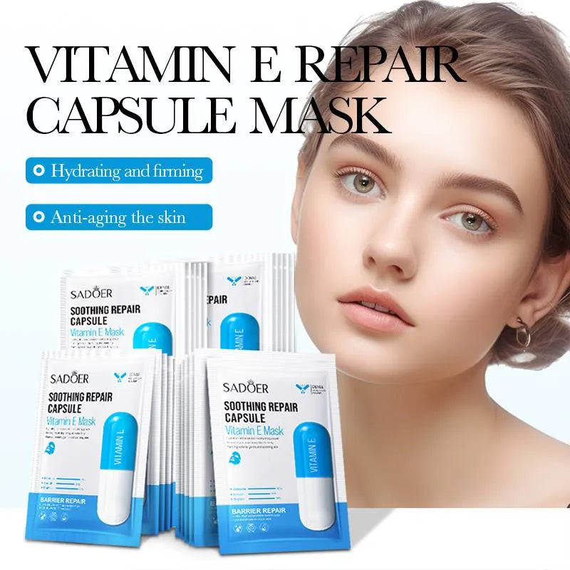 Sadoer Vitamin E Soothing Repair Capsule Facial Sheet Mask